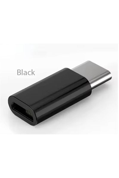 Choice محول شاحن من نوع USB C أنثى إلى USB C ذكر أسود قطعتان، محول شاحن من نوع C أنثى إلى USB C ذكر