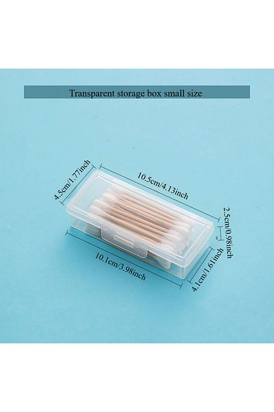 Choice 1pc small size 1pc/3pcs portable storage box, transparent material, stackable, sealed dustproof, buc