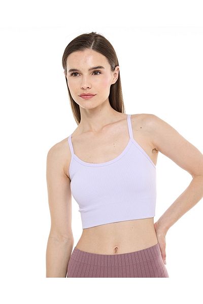 R&B Lilac SINGLE PADDED SPORTS BRA-10-18