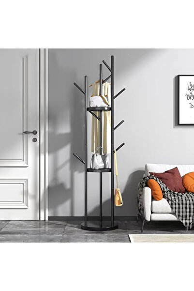 rexa Metal Coat Rack with Marble Base – Elegant Freestanding Hanger Stand