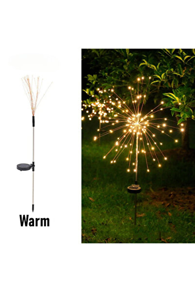 Choice 1 قطعة 60LED دافئ 60 LED الطاقة الشمسية أضواء الألعاب النارية ديكور ال...