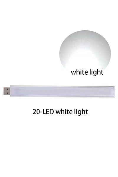 Choice 20LED White 1PC Portable Mini 3/8/10/20/24 LED 5V USB DC Warm White Lamp Book Reading FLashlight Ni