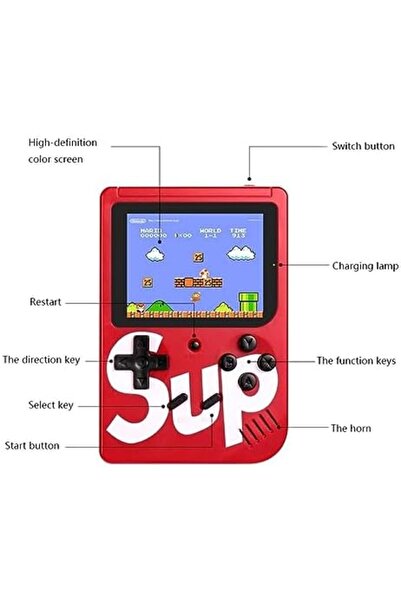 Yuwell YU WELL 400 in 1 SUP GAMEBOX Classic Retro Gaming Console (Single Player, Blue)