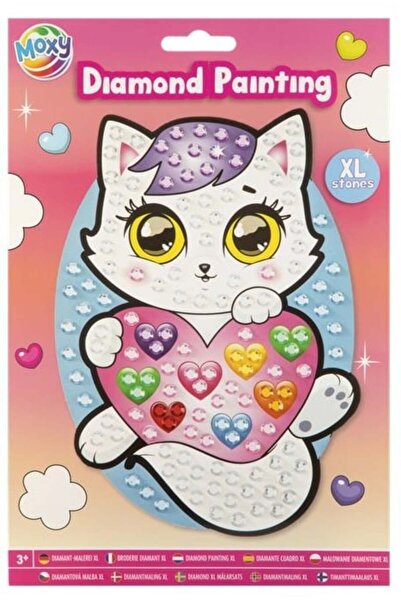 Moxy Set creativ de pictură cu diamante cu pietre mari, A5 Cat