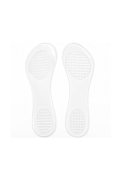 Aptel Set of 2 silicone insoles, transparent, 21x6.5 cm
