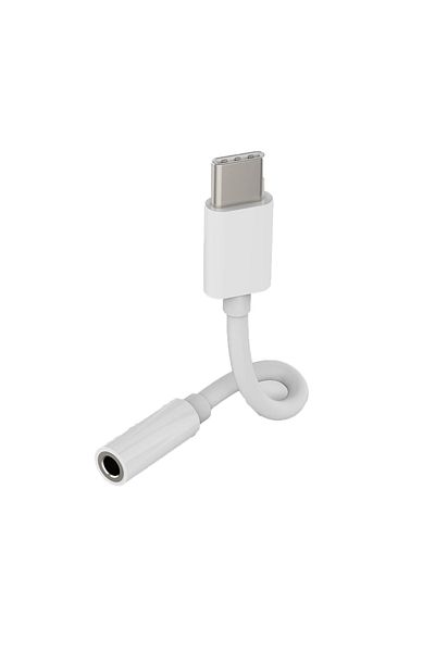 Choice محول سماعة رأس أبيض من USB Type-C إلى 3.5 مم، شريحة رقمية عالمية، كابل USB C إلى AUX لجهاز iPhone 15