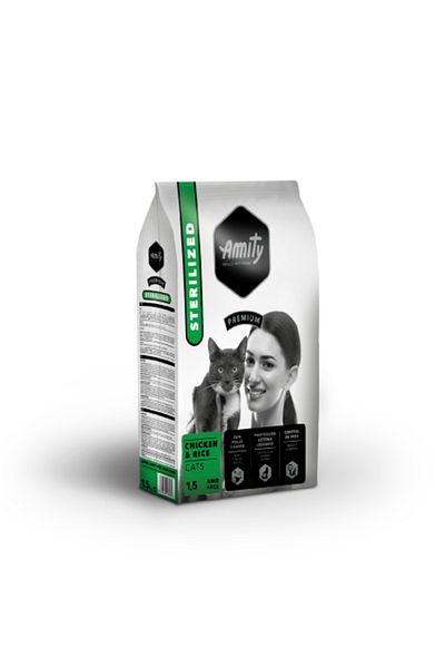 Amity Collection AMITY PREMIUM CATS CHICKEN&RICE STERILIZED 1.5 KG