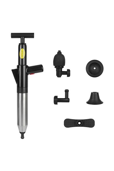 Choice BLACK Toilet Plunger High Pressure Drain Plunger Dredge Clog Remover Sewer Pipe Unblocker Air Drain