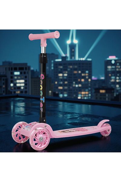 rexa 3-Wheel Foldable Scooter for Kids – Adjustable Handlebar, Lightweight & Portable Design
