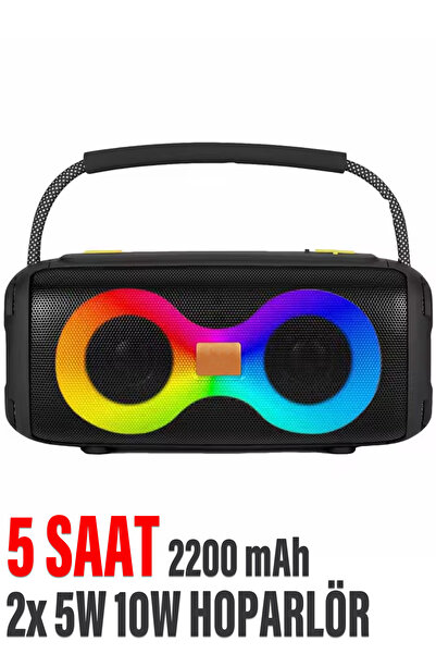 EXENAR Güçlü Bass Bluetooth Hoparlör Ses Bombası 2200 mAh Kablosuz Speaker 5W...
