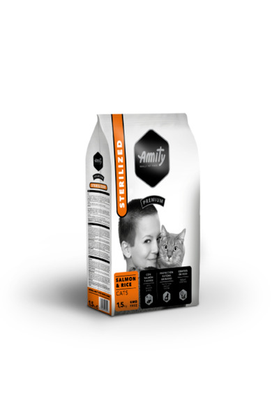 Amity Collection AMITY PREMIUM CATS SALMON&RICE STERILIZED 1.5 KG