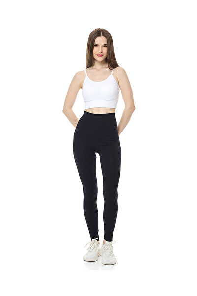 R&B بنطال ضيق أسود مضلع - مقاس S-XL