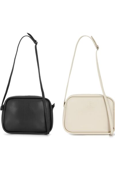 CELESTIAL COLLECTION 2 li Mini Askılı Ayarlanabilir Çapraz Askılı Çanta (Siya...