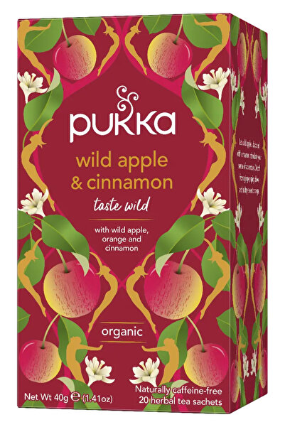 Pukka Wild Apple & Cinnamon Organik Bitki Çayı