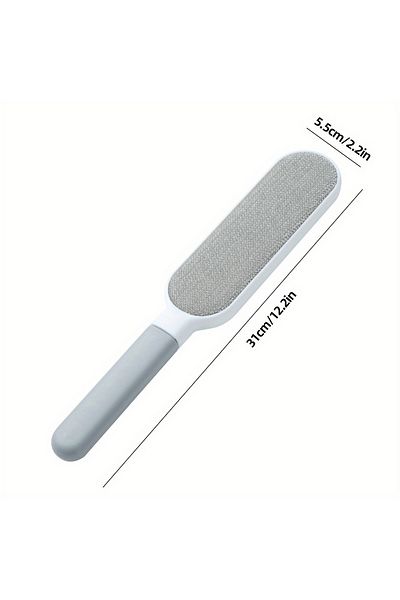 Choice grey Double-sided Pet Hair Removal Brush - 1pc Reusable Lint Brush - Manual Electrostatic Sticky Lin