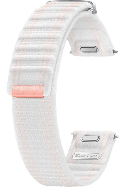 Samsung Galaxy Official Fabric Band (S/M) for Galaxy Watch7, Pink White