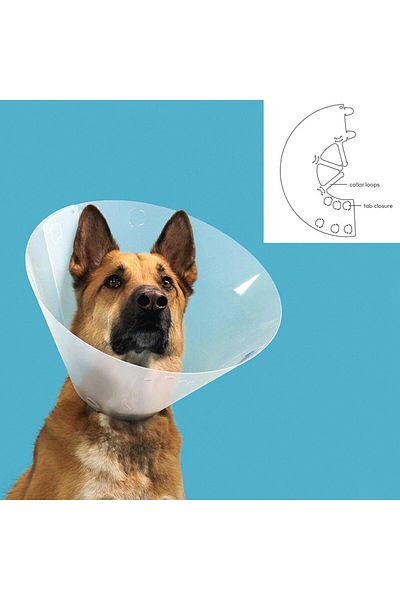 SKVP KVP Quick Fit Transparent Elizabethan Collar for Dogs