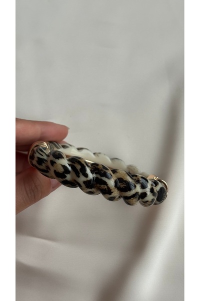 Limerence Leopar Bilezik, Gold Detay Bilezik