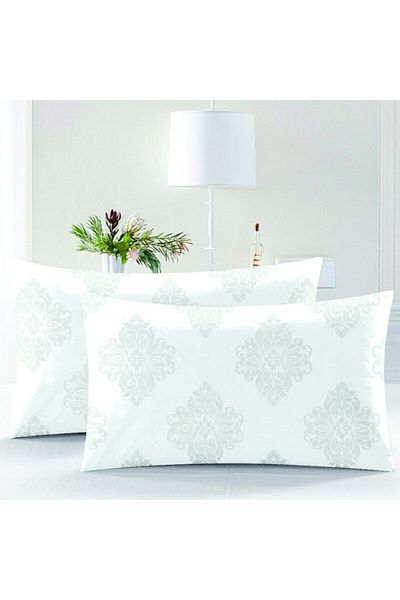Pucioasa Set of 2 pillowcases 50x70 cm, 100% cotton, Lorena White