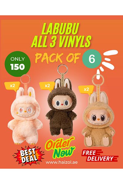 LABUBU 6-Pack All 3 Vinyl pack