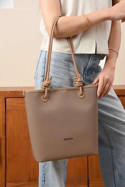 Just Polo Women's Mink Hand and Shoulder Bag-Bd6066
