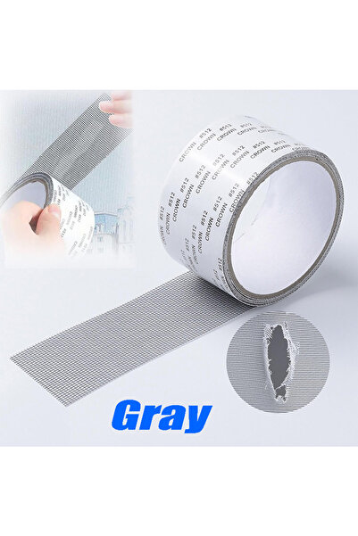 Choice قطعة واحدة من شريط شاشة النافذة الرمادي لإصلاح شاشة مكافحة البعوض ودعم...