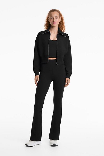 Oysho Cotton blend high collar jacket