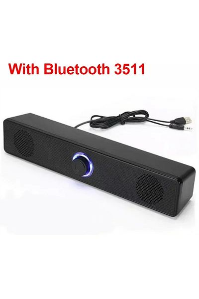 Choice Speaker With Bluetooth 3511 XIKCU PC Soundbar Wired and Wireless Bluetooth Speaker USB Powered Sound