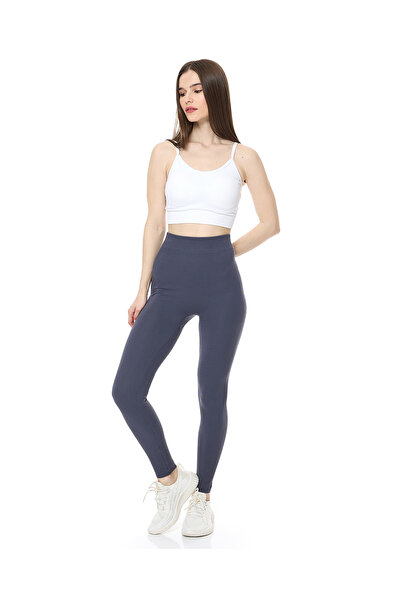 R&B بنطال ضيق مضلع باللون الفحمي - مقاس S-XL
