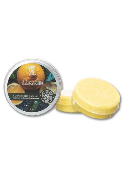 XTERRA | LEMON | SOLID SHAMPOO WITH SHEA BUTTER AND 100% PURE ESSENTIAL OILS | 60 GR