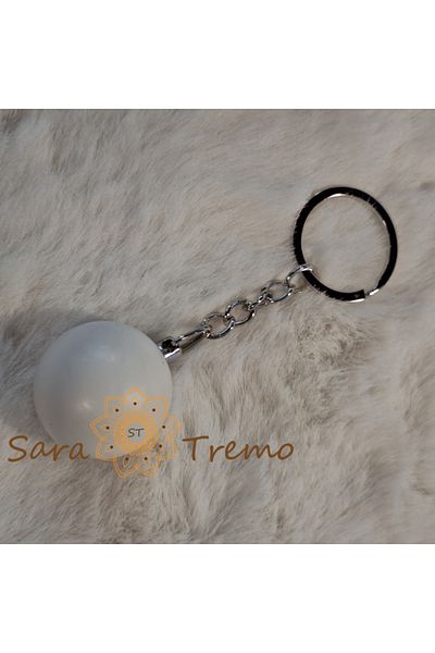 saratremo Keychain with billiard ball - white cue ball
