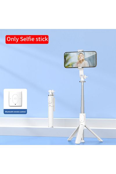 Choice White -Only Selfie Bluetooth wireless selfie stick mini tripod extendable monopod remote shutter for
