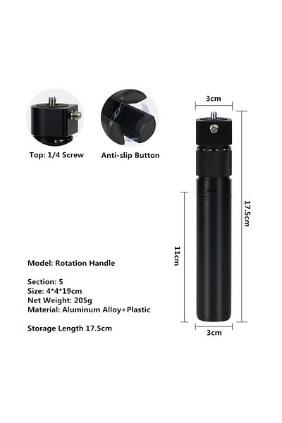 Choice Tripod Invisible Selfie Stick for GoPro 13 12 11 10 9 8 Insta360 X5 X4 X3 X2 1/4" Extended Monopod P