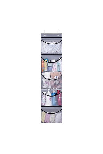 Choice 1-5 Cells gray Foldable Wall Hanging Shelves Over The Door Clothes Organizer Storage for Closet with