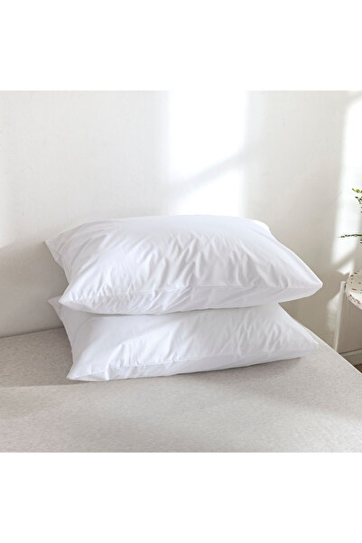 Choice 50*70 سم أبيض، قطعتان من واقيات الوسائد الصلبة، مقاومة للماء، مع سحاب،...