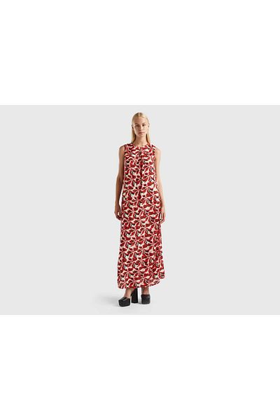 United Colors of Benetton Women's Sleeveless Decorative Dress