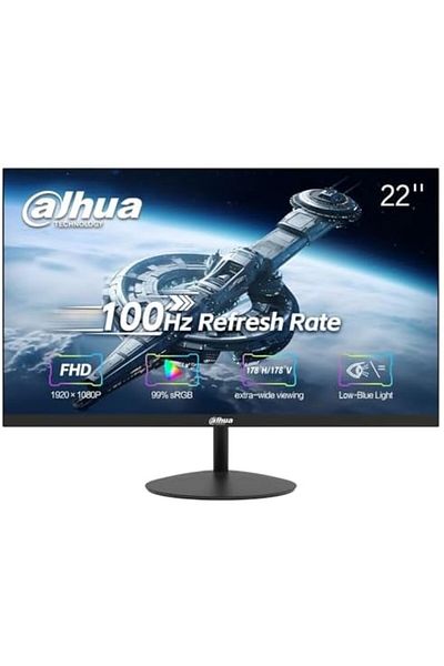 DAHUA 22-Inch VA Full HD 1080p 100Hz Borderless Monitor With HDMI, VGA