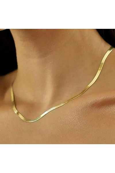 Zillyatelier Steel Italian Chain Necklace Tarnish Free 40 cm