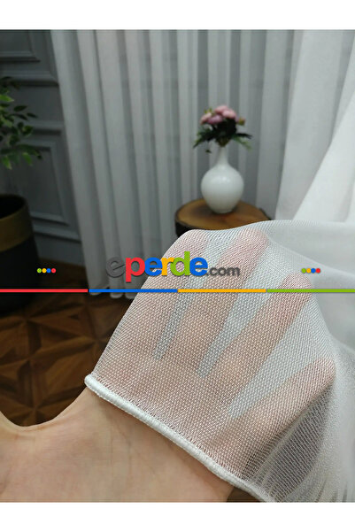 eperde Monalisa Zırh Tül Perde - EKru - Kurşunlu Tül - Normal Pile 100x265