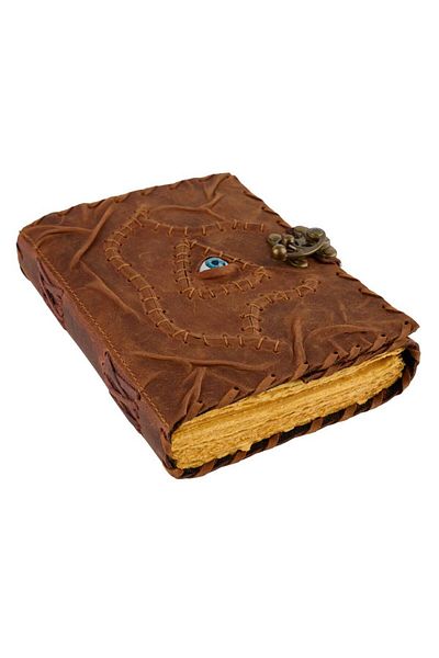 OEM LEATHER JOURNAL | HANDMADE | GRATITUDE JOURNAL "EYE OF THE UNIVERSE" | 20 x 16 cm *