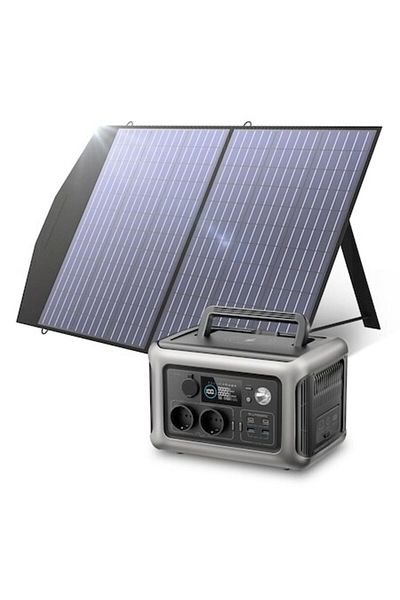 ALLPOWERS R600 Portable Power Station with Solar Panel 100W