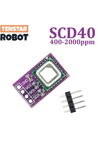 TENSTAR ROBOT SCD40 TENSTAR SCD40 SCD41 Gas Sensor Module 2.4-5.5V Detects CO2 Carbon Dioxide Temperature and Humi