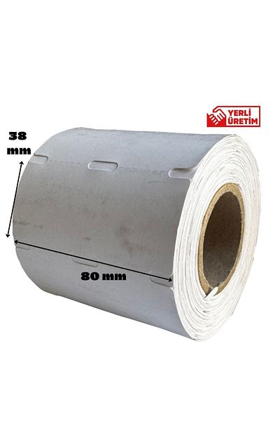 Yamani Display 5 Pcs 80×38 mm Thermal Cardboard Shelf Label 3 Holes 500 Wraps