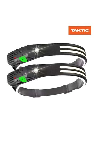 ZanaCasei Set 2 x LED Head Lantern with Motion Sensor