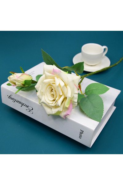 Choice 1pc pink white Artificial Flowers Big Silk Roses Beautiful Branch Vases for Home Wedding Decoration