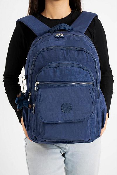 İMAKS 571 Crinkle/Clinkir Waterproof Lightweight Multi-Eye Sports, Travel, School, Laptop Backpack Navy Blue 2A