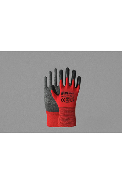 CMC Tools 1713 Red Latex Work Gloves Size 10 (12 Pairs)