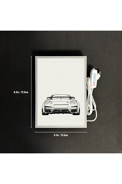 Choice USB Plug Small(15.5x21.5cm) USB Plug GTR Anime Racing LED Night Light - Bedroom Decor Lamp & Lampara