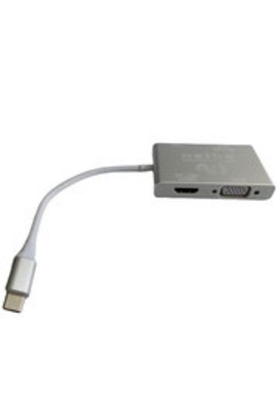 nelbo docking station,type C - VGA DVI HDMI si USB 3.0, 4 IN 1, 4K, carcasa metalica