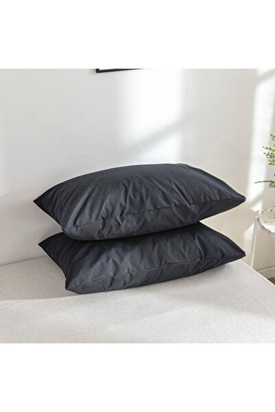 Choice 50*70 سم، قطعتان أسودتان، واقي وسادة متين مقاوم للماء مع سحاب، مقاوم ل...